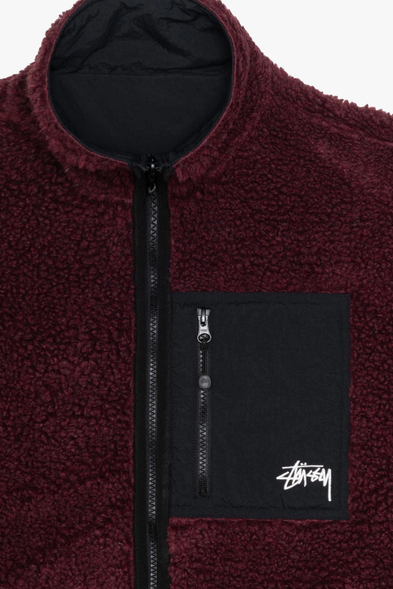 Sherpa reversible jacket Burgundy