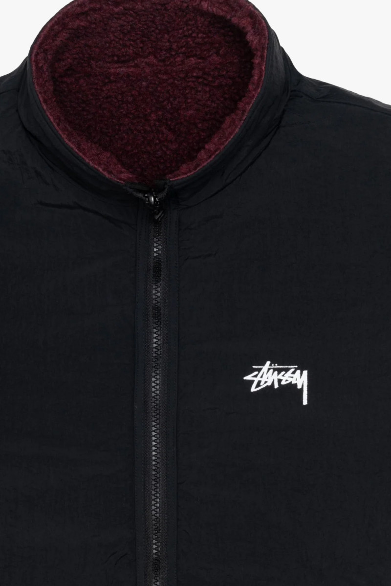 Sherpa reversible jacket Burgundy