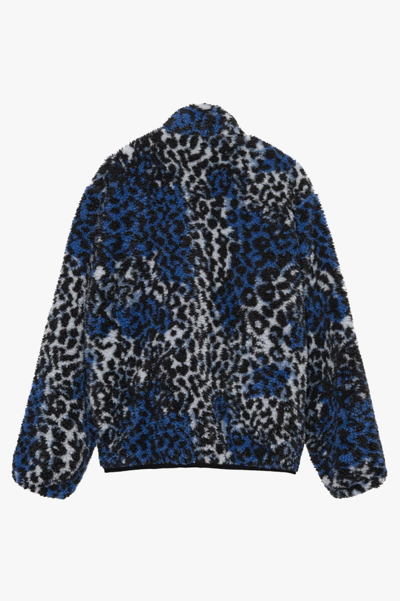 Sherpa reversible jacket Blue leopard