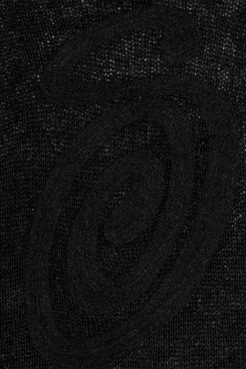 S loose knit sweater Black