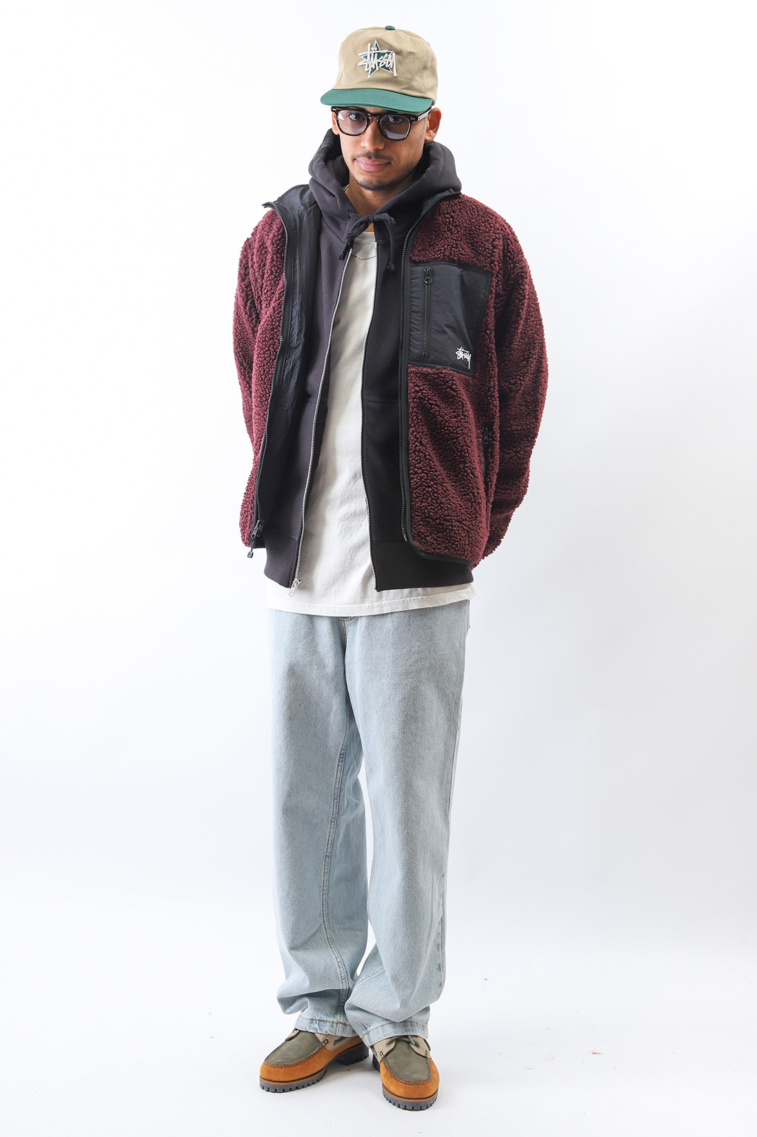 Sherpa reversible jacket Burgundy