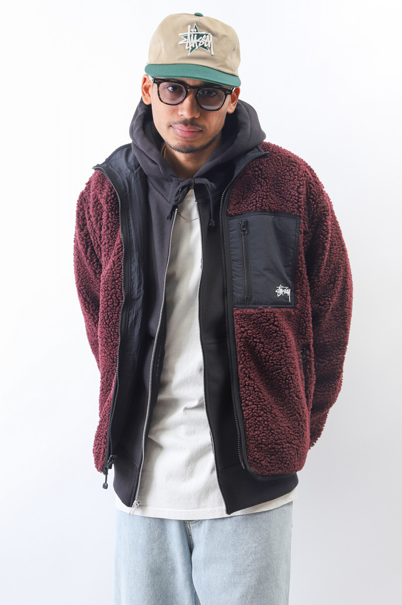Sherpa reversible jacket Burgundy