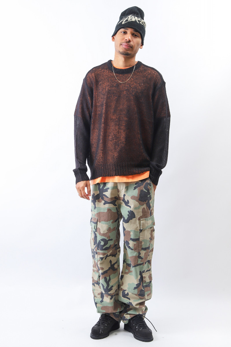 S loose knit sweater Black