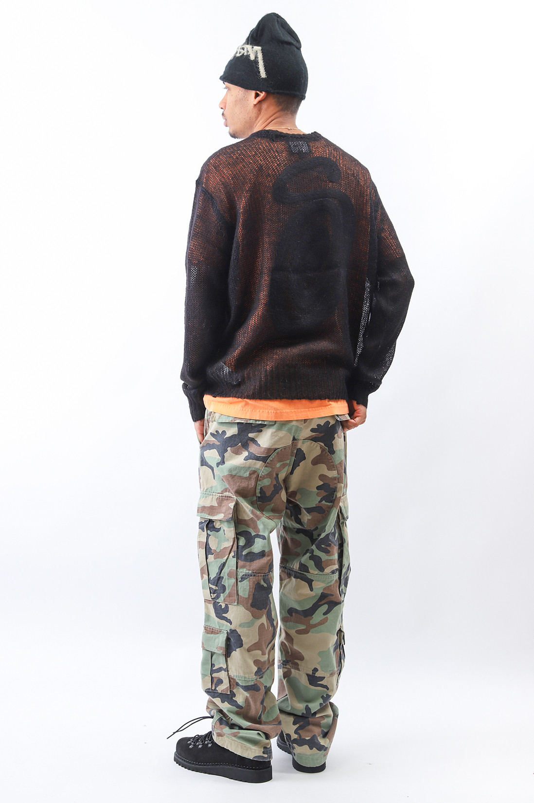 S loose knit sweater Black
