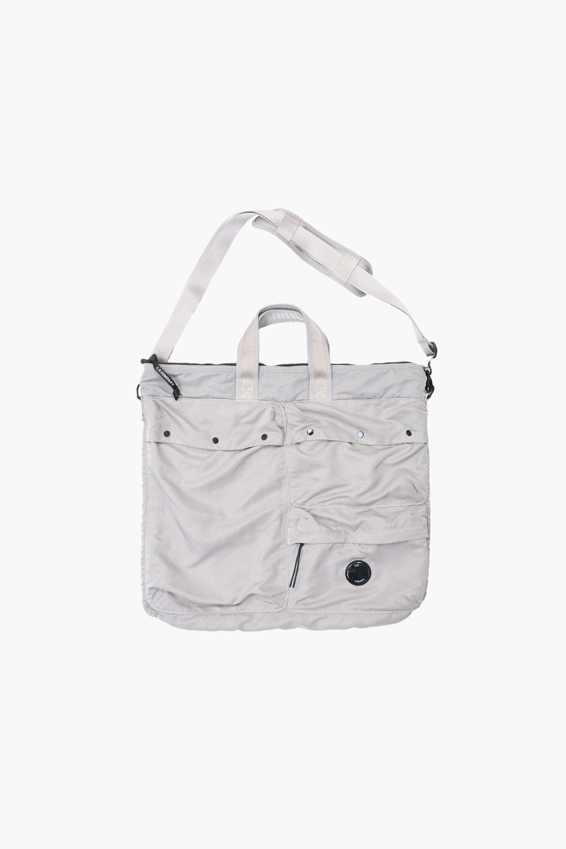 Nylon b tote bag Drizzly grey