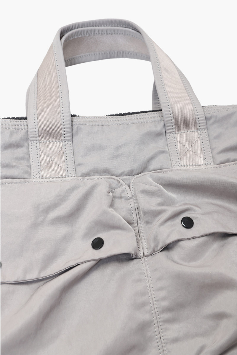 Nylon b tote bag Drizzly grey