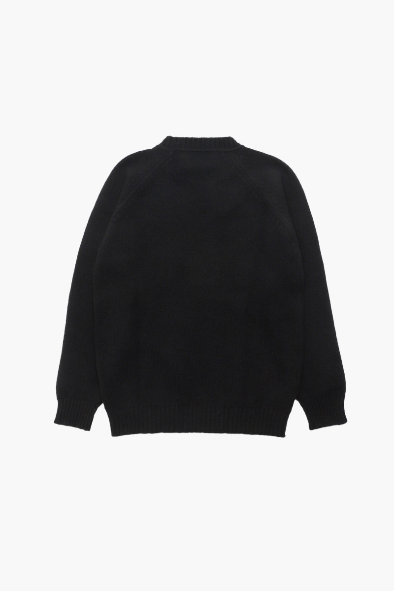 Lowther 47097 raglan crew Black