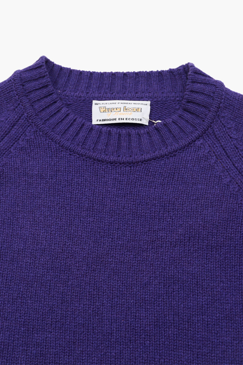 Lowther 47097 raglan crew Jacaranda