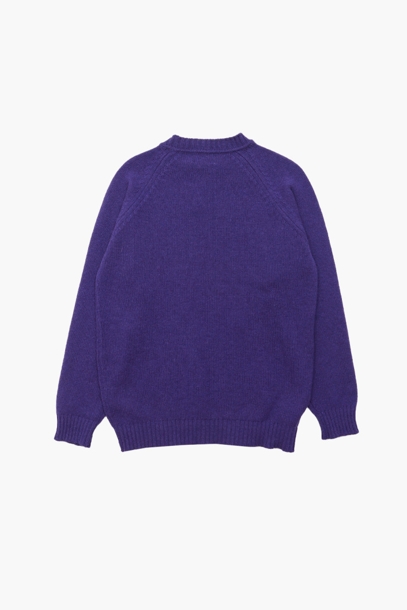 Lowther 47097 raglan crew Jacaranda