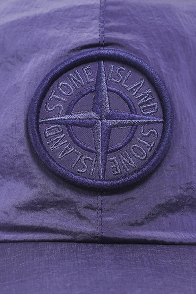 Stone island 99576 nylon logo cap v0047 Lavanda - GRADUATE STORE