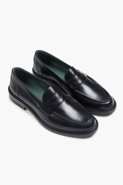 Vinny's Townee penny loafer Black polido - GRADUATE STORE