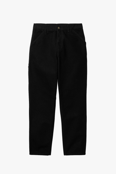 Carhartt wip Single knee pant Black rinsed - GRADUATE STORE
