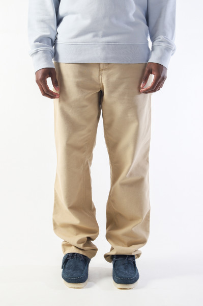 Carhartt wip Single knee pant Bourbon aged canvas - GRADUATE STORE