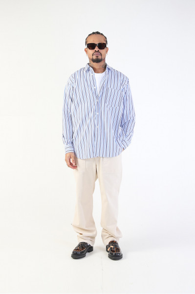 Mens shirt woven Stripe 117