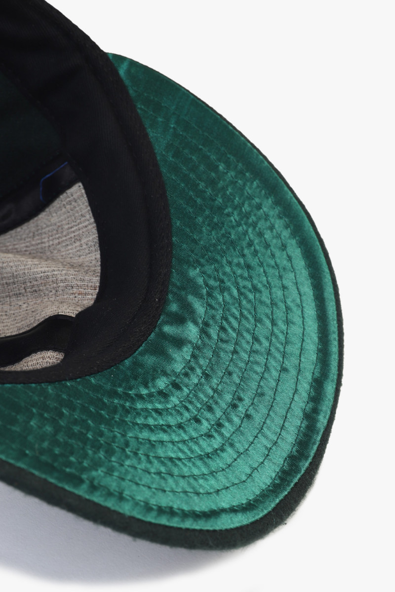 Graduate custom cap wool Bottle green