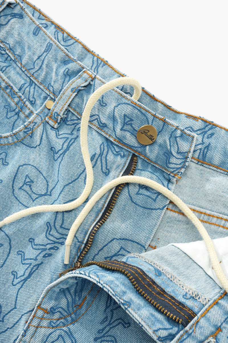 Scorpion  denim shorts Washed indigo