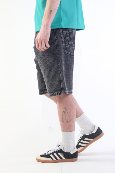 Butter goods Applique denim short Acid black - GRADUATE STORE