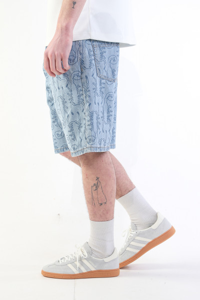 Butter goods Scorpion  denim shorts Washed indigo - GRADUATE STORE