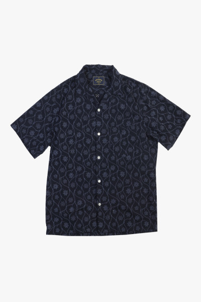 Portuguese flannel Rendi shirt Navy - GRADUATE STORE