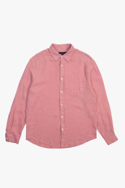 Portuguese flannel Linen shirt Rose - GRADUATE STORE