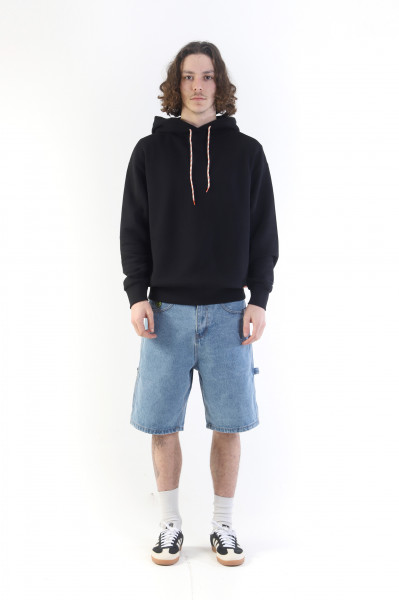 Mini kruger embroidered hoodie Black