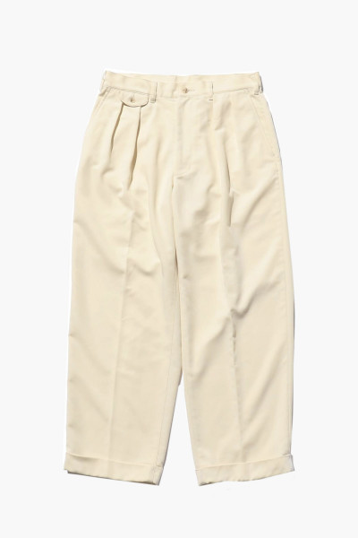 2 pleats trousers pe twill...