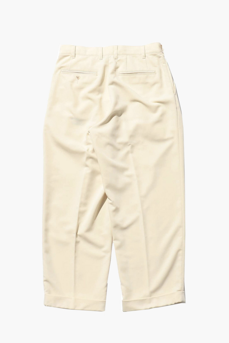 2 pleats trousers pe twill Oyster 05