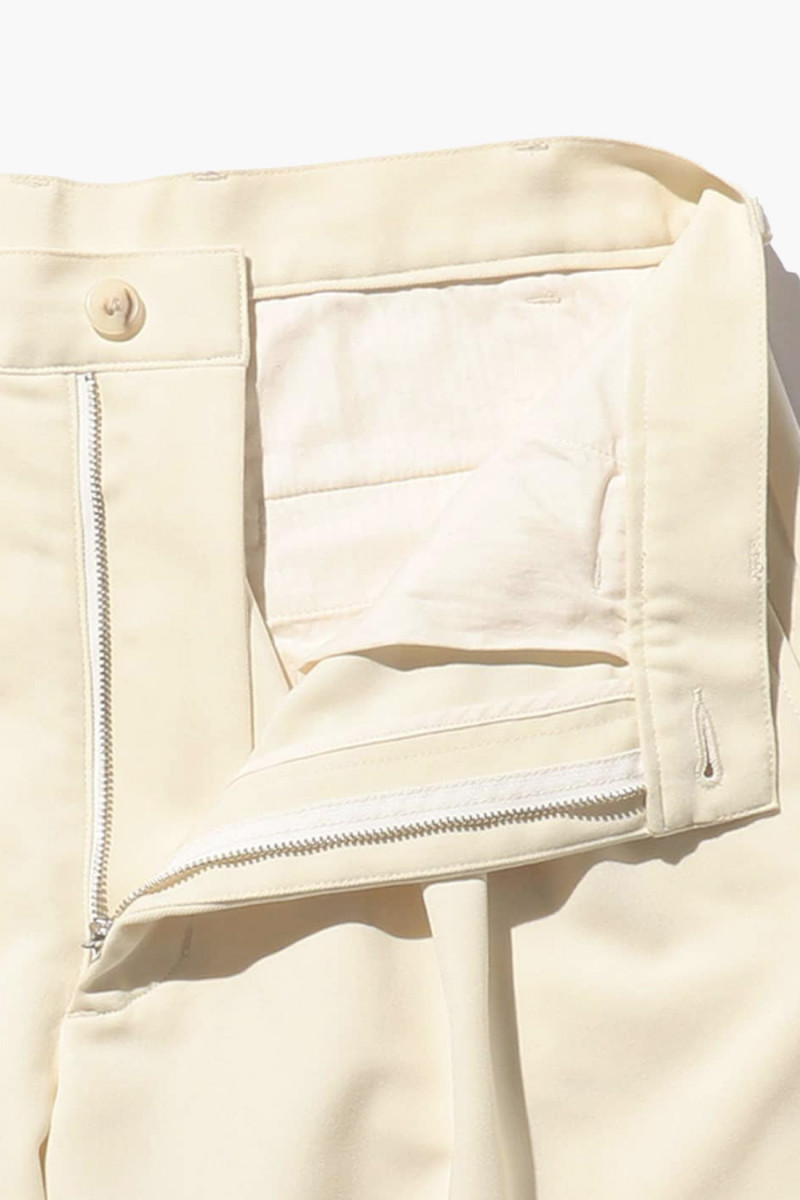 2 pleats trousers pe twill Oyster 05