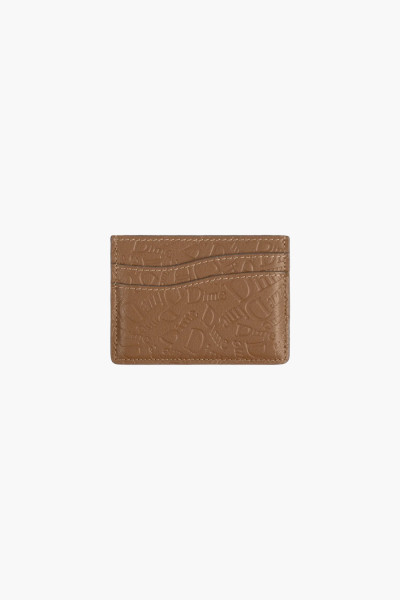 Haha leather cardholder Walnut