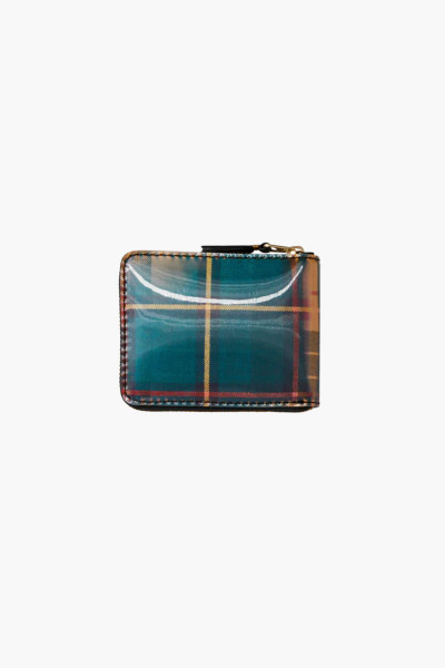 Comme des garçons wallets Cdg wallet lenticular tartan Yellow/ ...