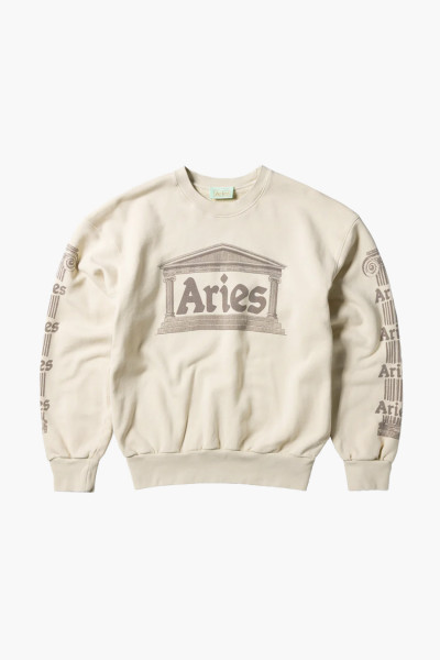 Aries Ancient column sweat Beige - GRADUATE STORE
