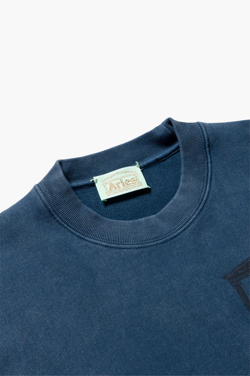 Aged premium temple sweatshirt Navy