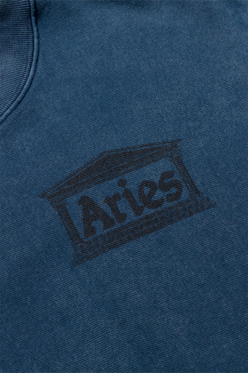 Aged premium temple sweatshirt Navy
