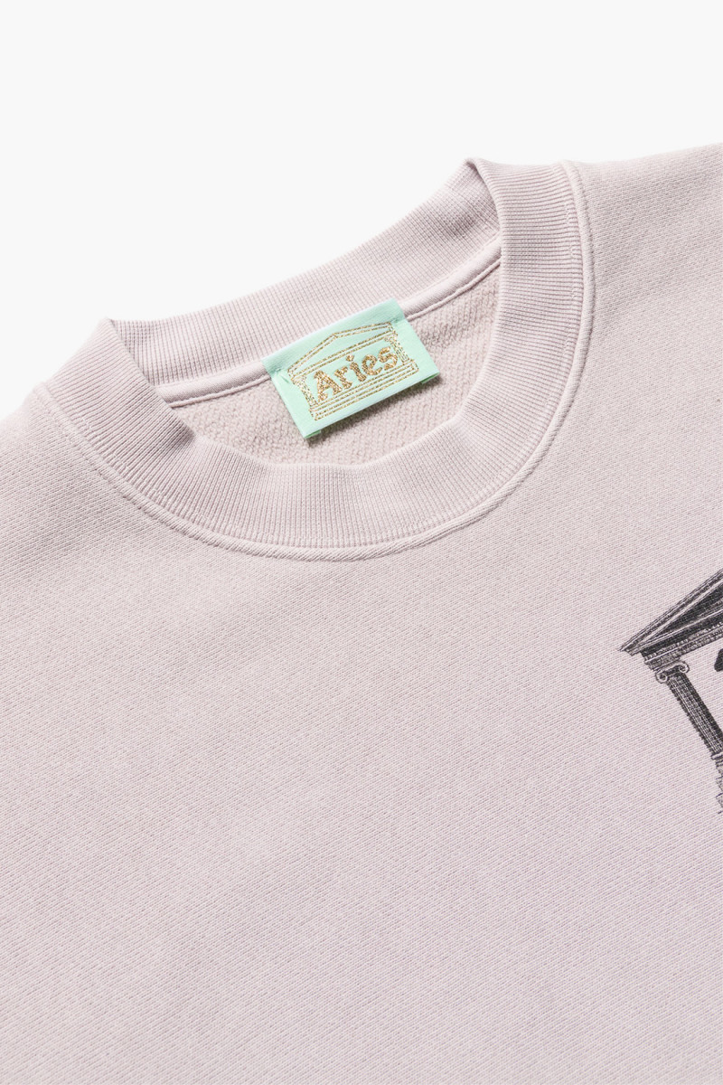 Aged premium temple sweatshirt Lilac