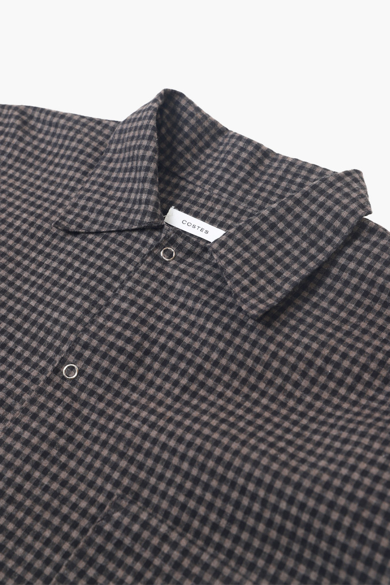 Kouri check shirt Brown