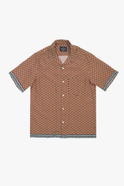 Portuguese flannel Vremon ss shirt Bordeaux - GRADUATE STORE