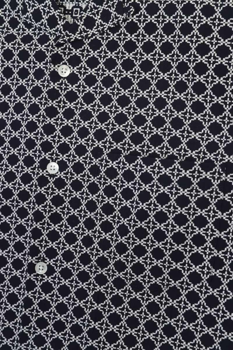 Portuguese tile ss shirt White/ navy