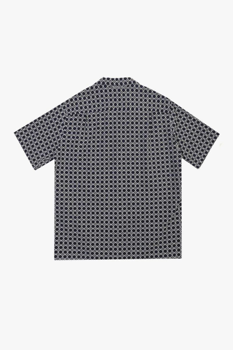 Portuguese tile ss shirt White/ navy