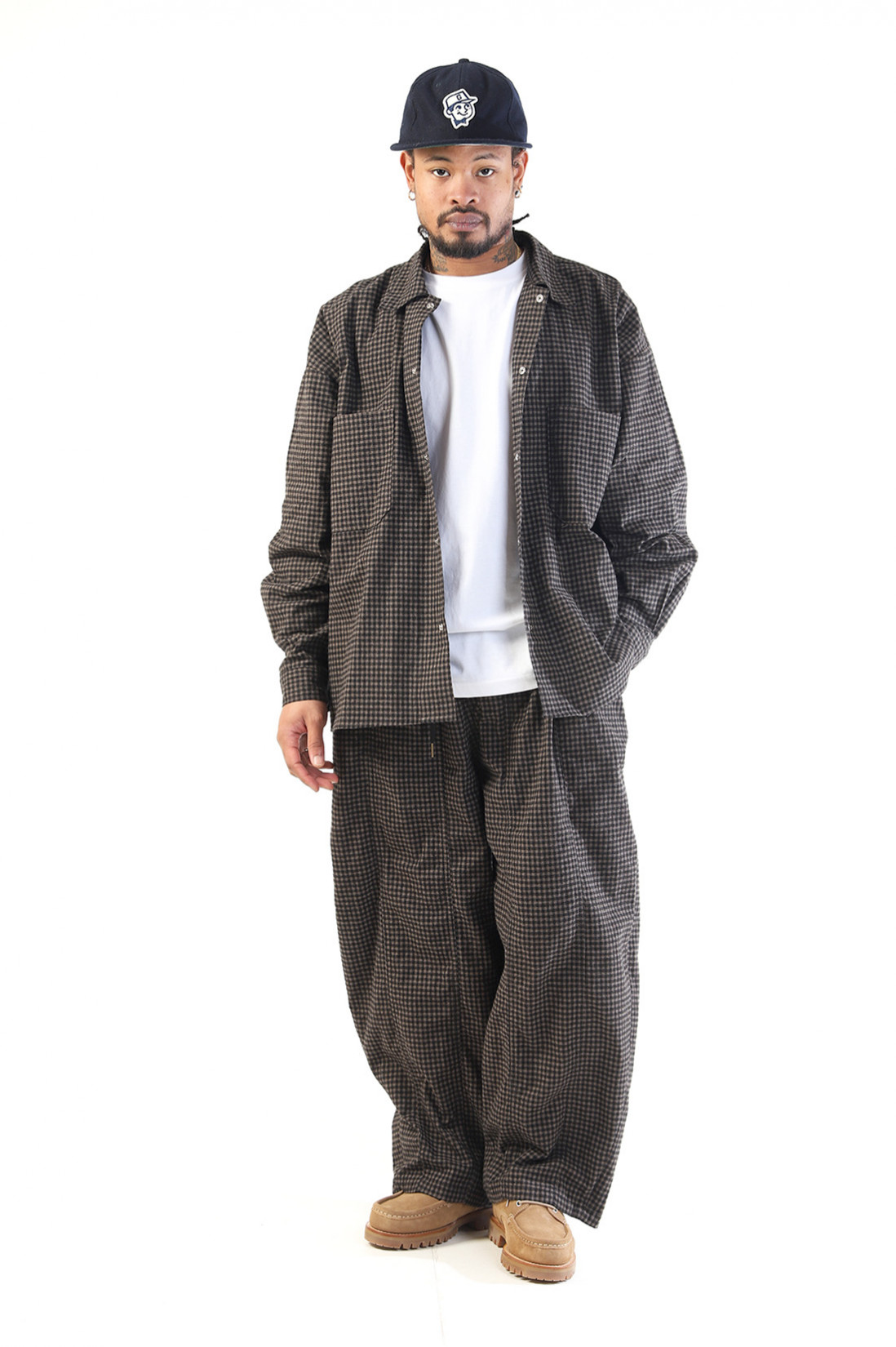 Kouri check shirt Brown