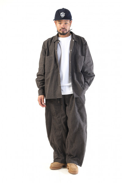 Kouri check shirt Brown