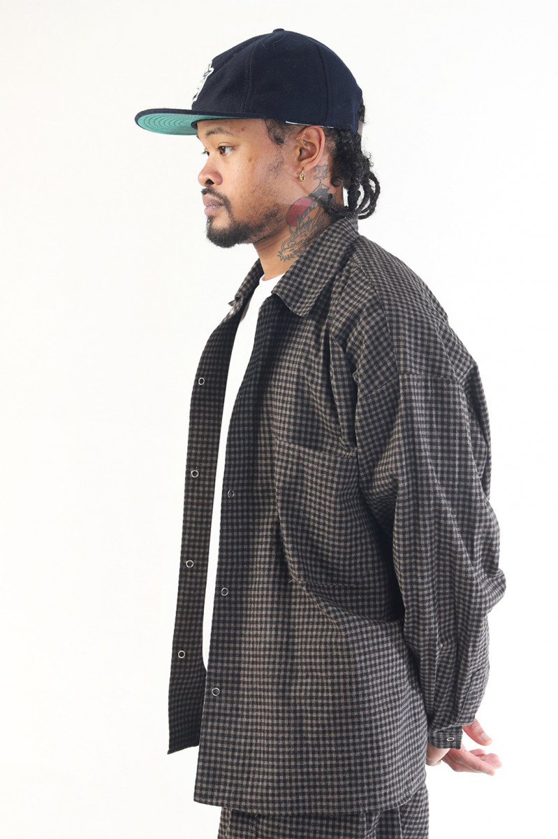 Kouri check shirt Brown