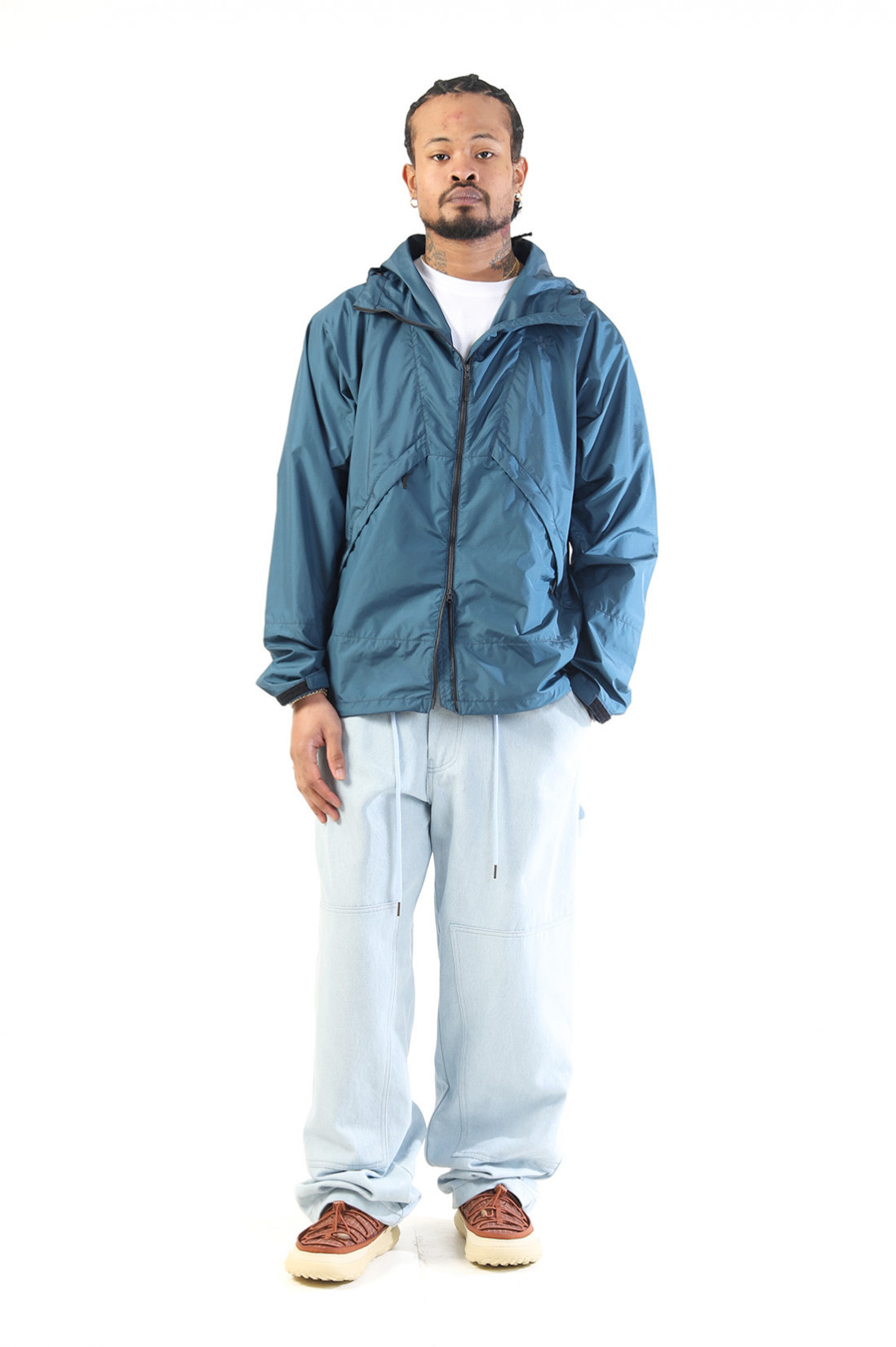 Double knee work pants Light indigo