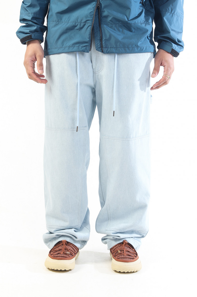Double knee work pants Light indigo