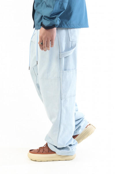 Costes Double knee work pants Light indigo - GRADUATE STORE