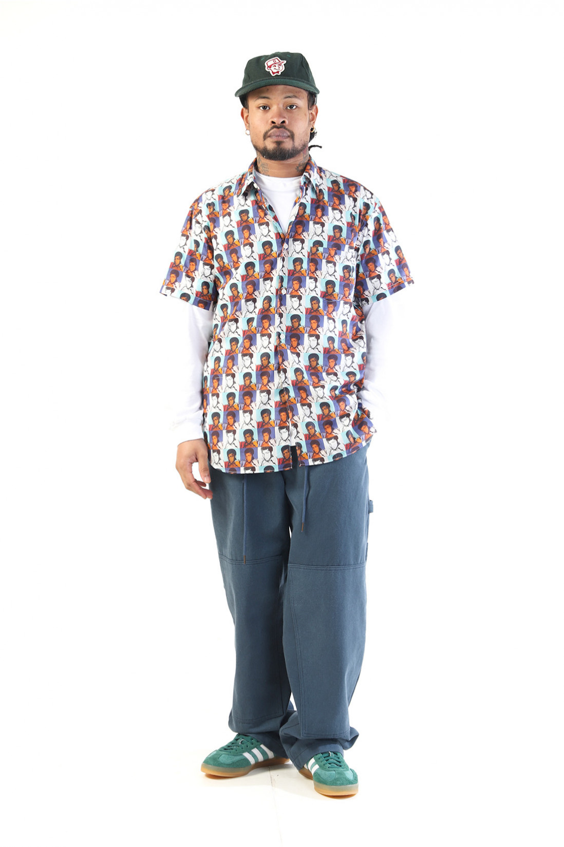 Double knee work pants Dark blue