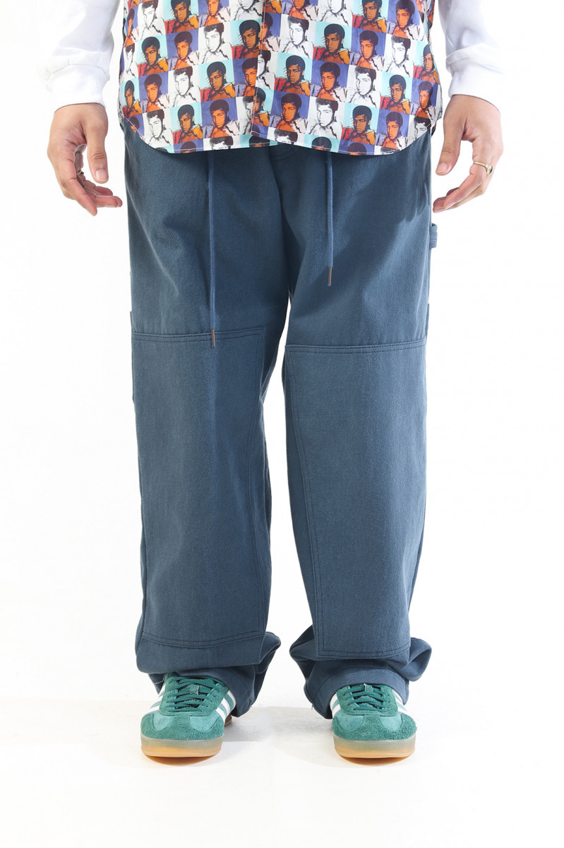 Double knee work pants Dark blue