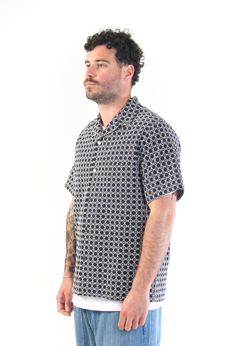 Portuguese tile ss shirt White/ navy
