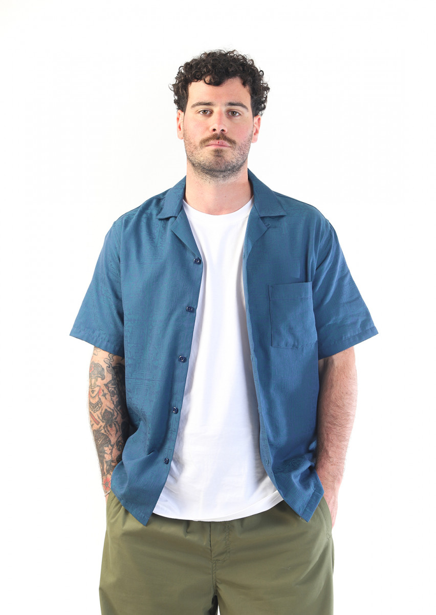 Message ss shirt Blue/ green