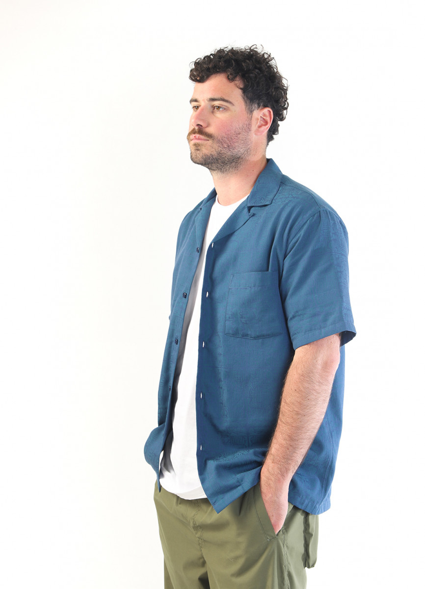 Message ss shirt Blue/ green