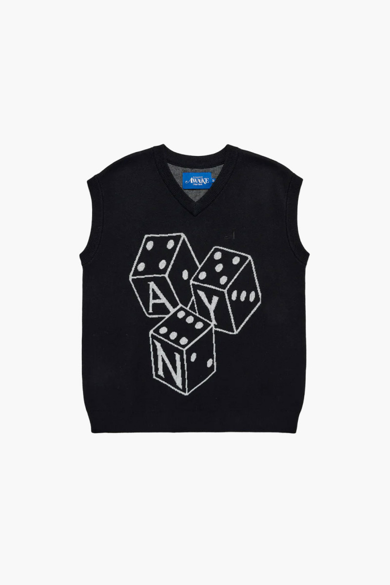 Dice vest Black